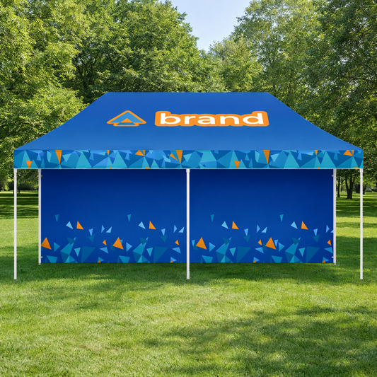 Gazebo 3x6m Tetto + Fondale Personalizzato
