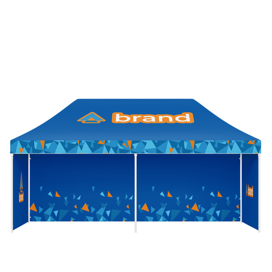 Gazebo 3x3m Tetto + Fondale + Lati personalizzati