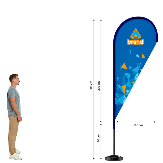 L 380x110 cm