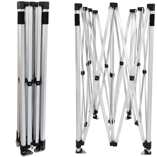 Gazebo 3x3m Tetto + Fondale + Mezzi lati personalizzati