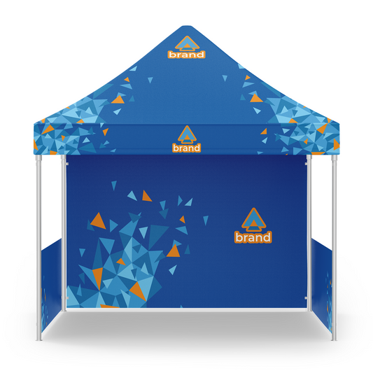 Gazebo 3x3m Tetto + Fondale + Mezzi lati personalizzati