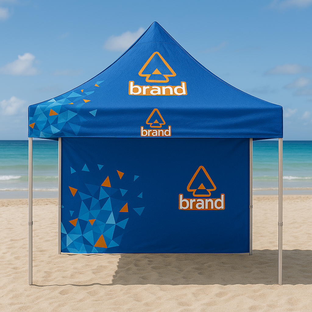 Gazebo 3x3m Tetto + Fondale Personalizzato