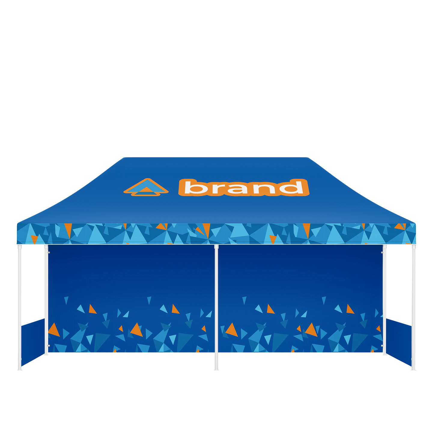 Gazebo 3x6m Tetto + Fondale + Mezzi lati personalizzati